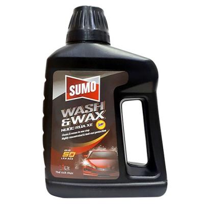 Nước rửa xe mẫu mới Sumo Wash & Wax 1l